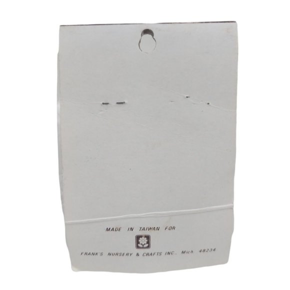 Vintage Franks Nursery Mini Santa in Chimney 1 inch Metal Necklace Charm New - Picture 3 of 3